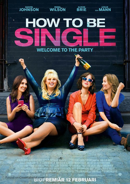 How to Be Single - Swedish Movie Poster