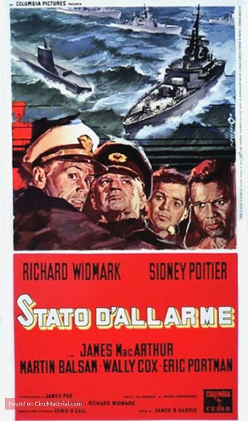 The Bedford Incident - Italian Theatrical movie poster