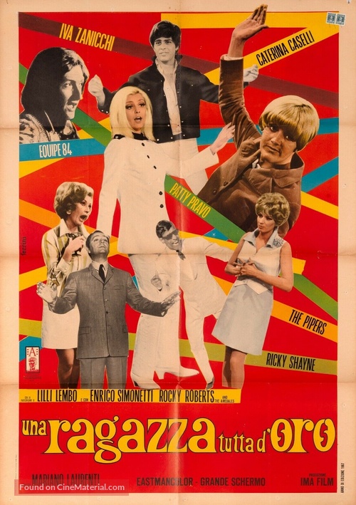 Una ragazza tutta d&#039;oro - Italian Movie Poster