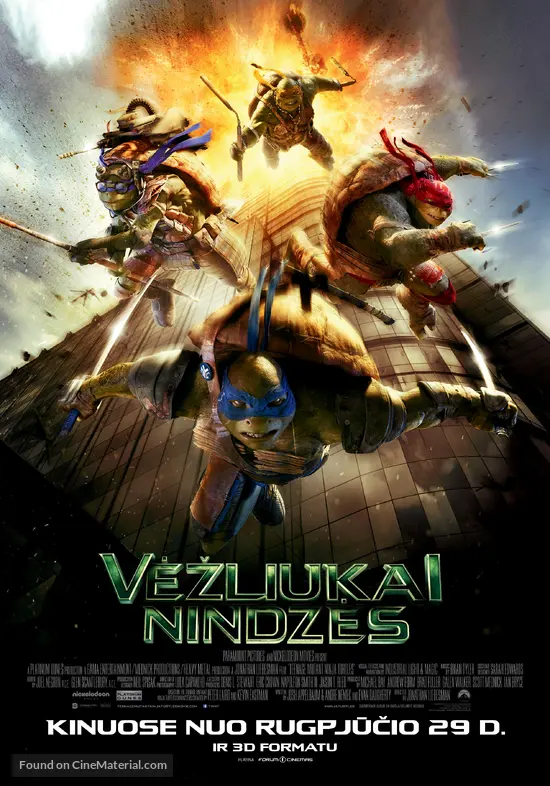 Teenage Mutant Ninja Turtles - Lithuanian Movie Poster