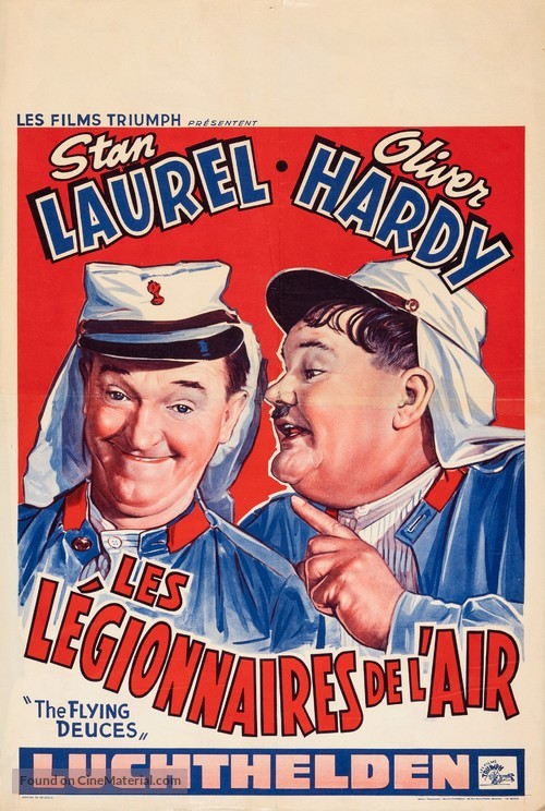 The Flying Deuces - Belgian Movie Poster