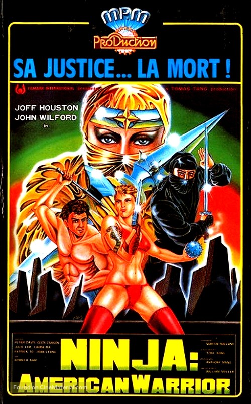 Ninja: American Warrior - French VHS movie cover