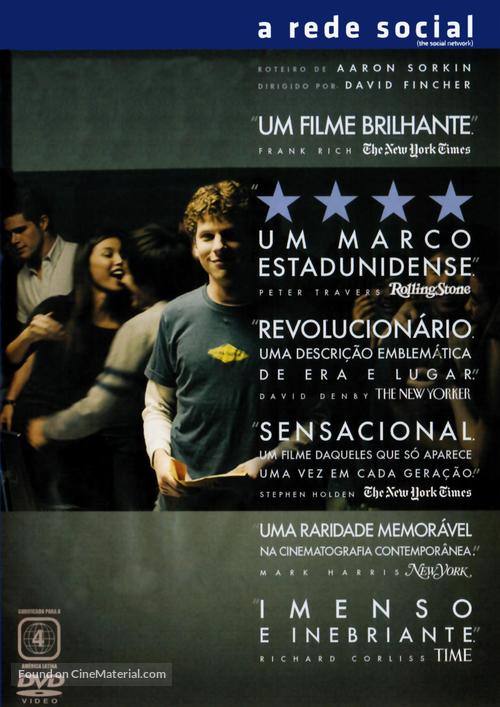 The Social Network - Brazilian DVD movie cover