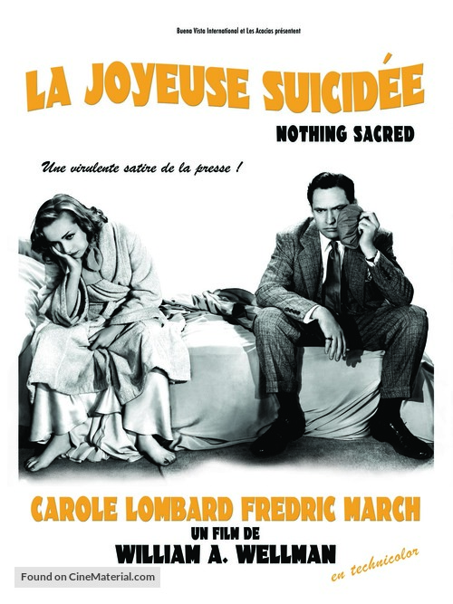 Nothing Sacred - French Movie Poster