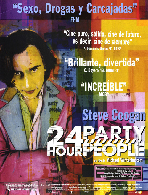 24 Hour Party People - Spanish Movie Poster