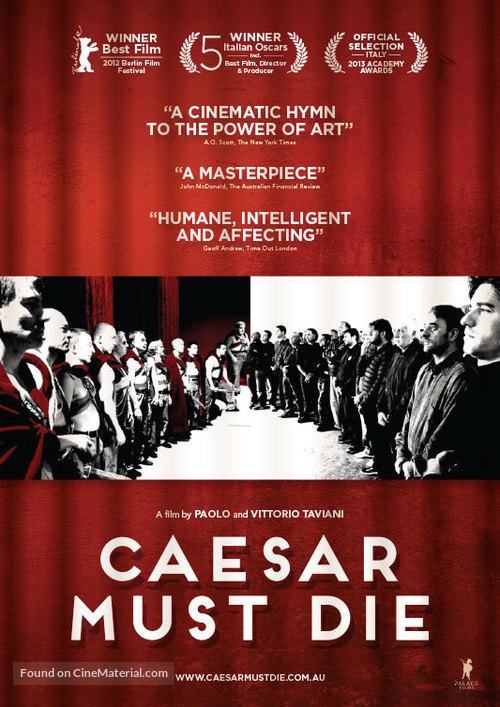 Cesare deve morire - Australian Movie Poster