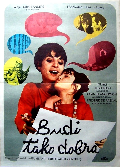 Tu seras terriblement gentille - Yugoslav Movie Poster