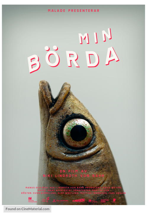 Min b&ouml;rda - Swedish Movie Poster