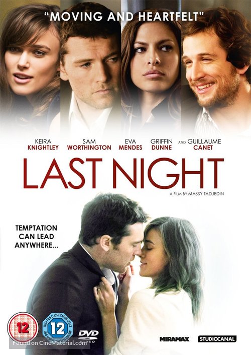 Last Night - British DVD movie cover
