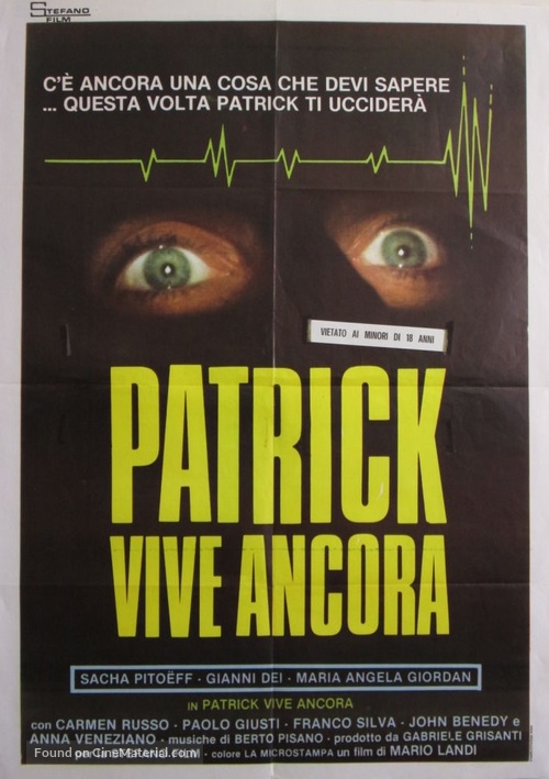 Patrick vive ancora - Italian Movie Poster