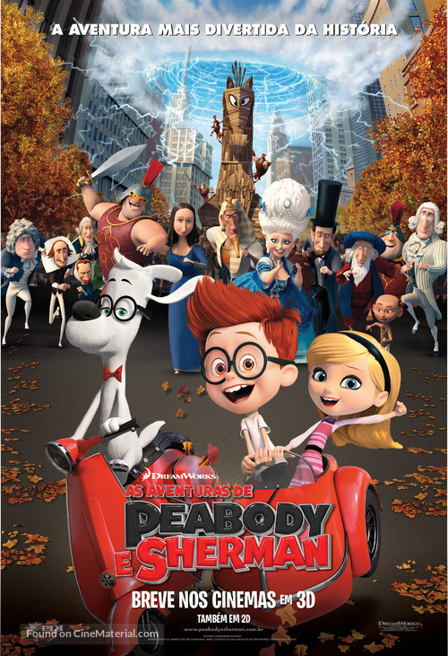 Mr. Peabody &amp; Sherman - Brazilian Movie Poster