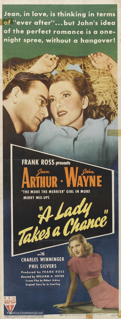 A Lady Takes a Chance - Movie Poster