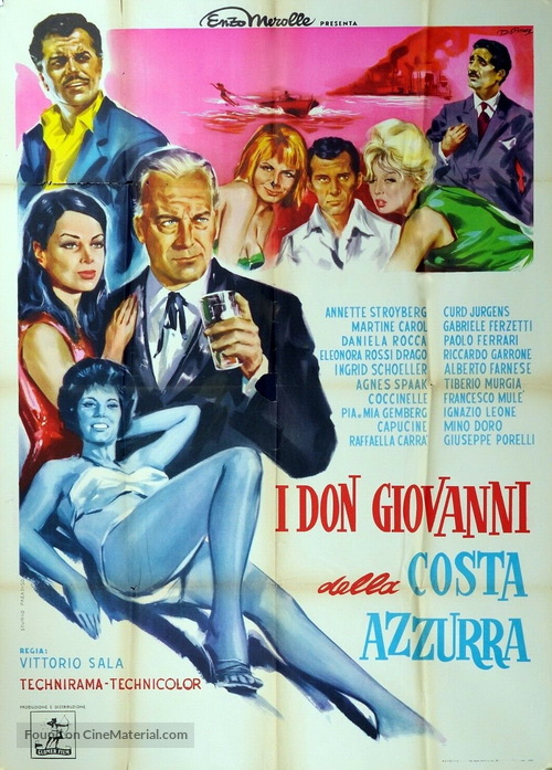 I don giovanni della Costa Azzurra - Italian Movie Poster