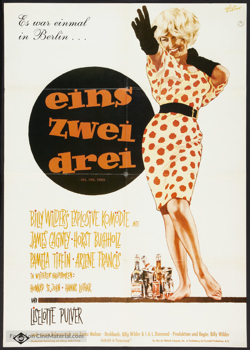 One, Two, Three - German Movie Poster