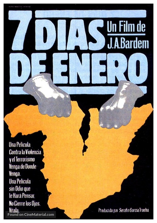 Siete d&iacute;as de enero - Spanish Movie Poster