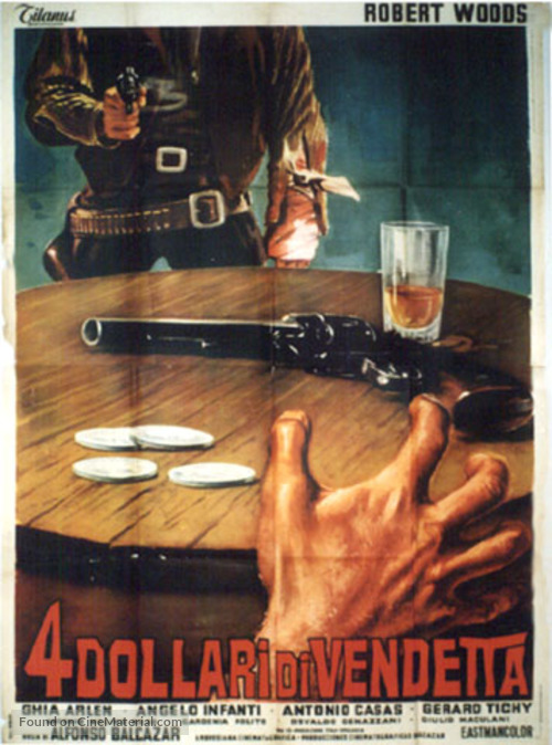 Cuatro d&oacute;lares de venganza - Italian Movie Poster