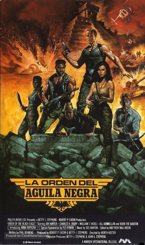 The Order of the Black Eagle - Spanish VHS movie cover