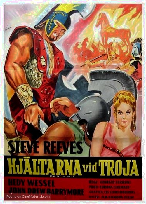 La guerra di Troia - Swedish Movie Poster
