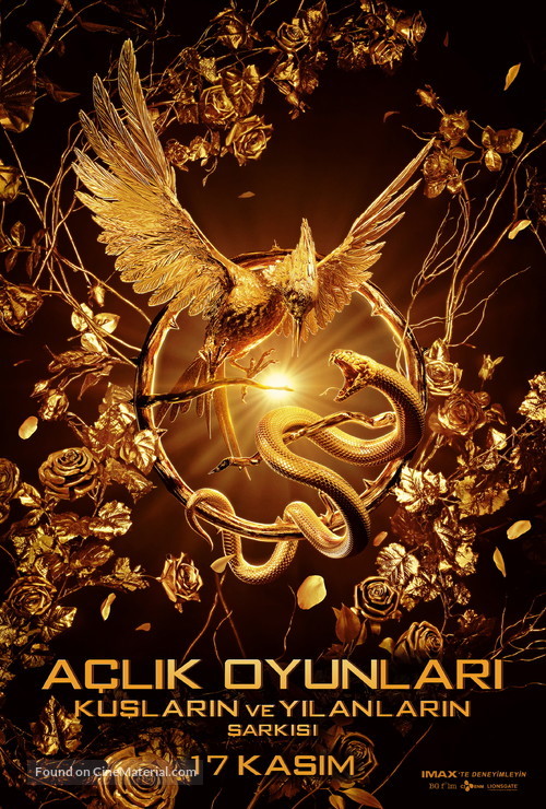 The Hunger Games: The Ballad of Songbirds and Snakes - Turkish Movie Poster