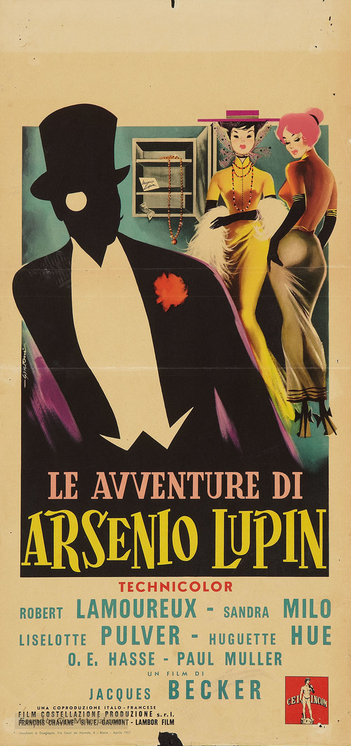 Aventures d&#039;Ars&egrave;ne Lupin, Les - Italian Movie Poster