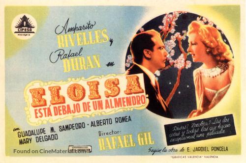 Elo&iacute;sa est&aacute; debajo de un almendro - Spanish Movie Poster