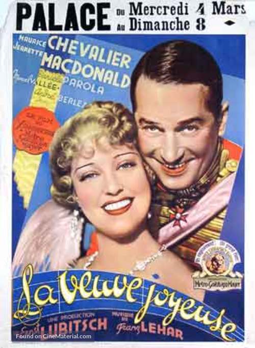 The Merry Widow - Belgian Movie Poster