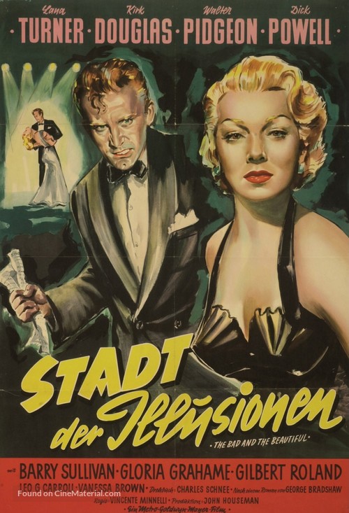 The Bad and the Beautiful - German Movie Poster
