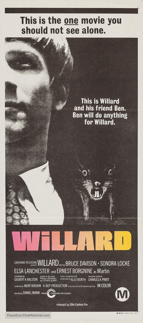 Willard - Australian Movie Poster