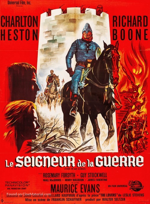 The War Lord - French Movie Poster