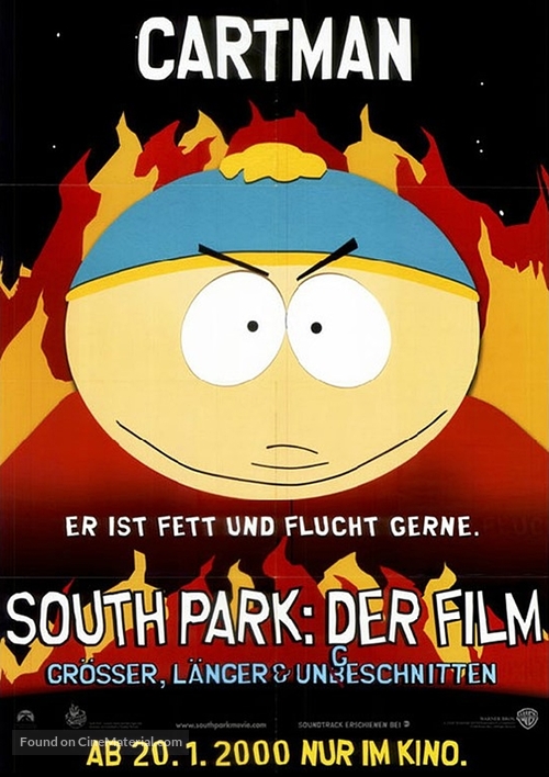 South Park: Bigger Longer &amp; Uncut - German Movie Poster