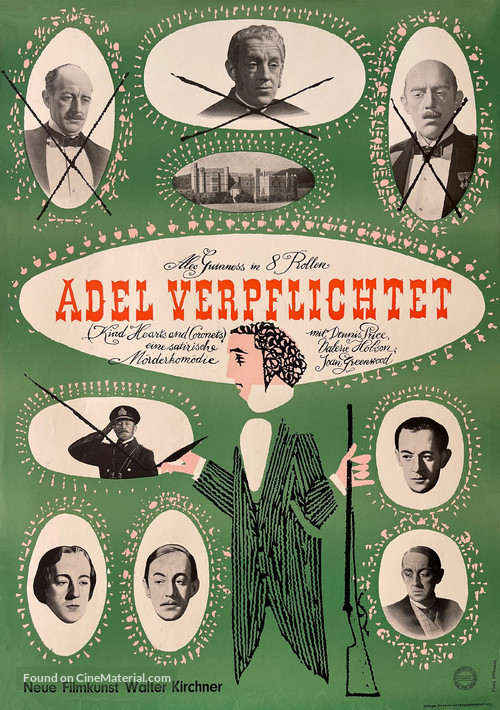 Kind Hearts and Coronets - German Movie Poster
