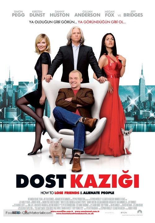 How to Lose Friends &amp; Alienate People - Turkish Movie Poster