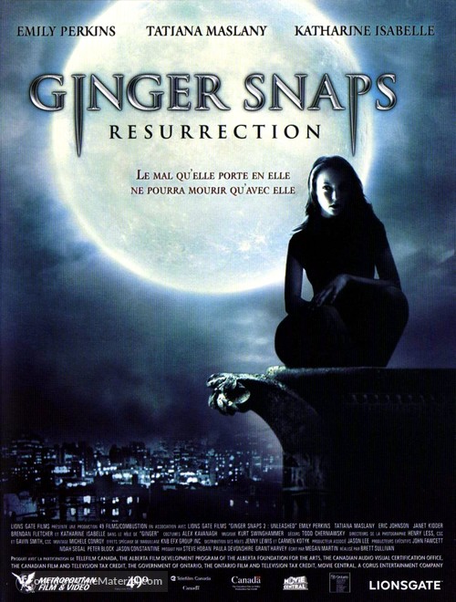 Ginger Snaps 2 - French DVD movie cover