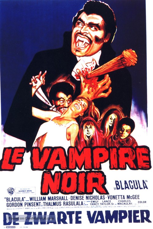 Blacula - Belgian Movie Poster