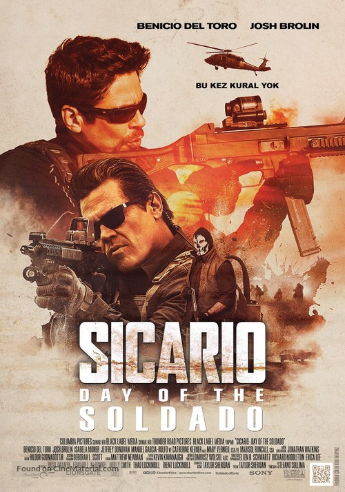 Sicario: Day of the Soldado - Turkish Movie Poster