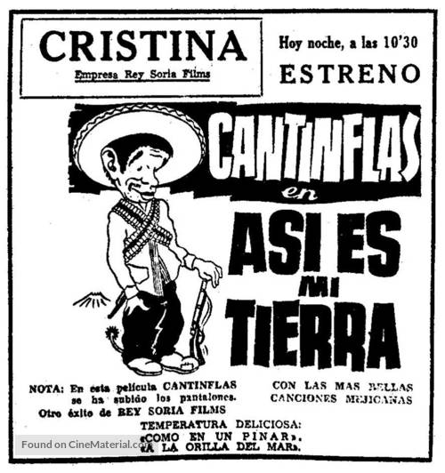 &iexcl;As&iacute; es mi tierra! - Spanish Movie Poster