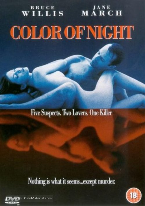 Color of Night - British DVD movie cover