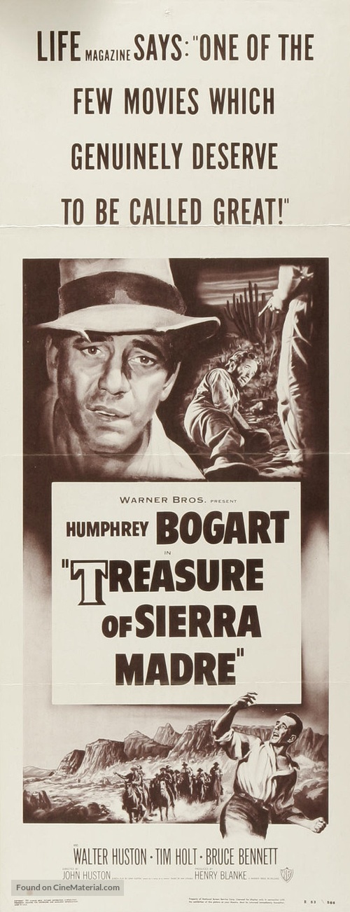 The Treasure of the Sierra Madre - Movie Poster