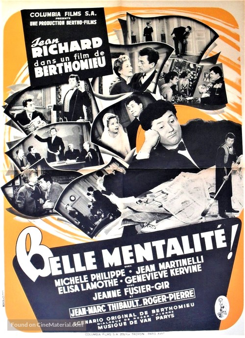 Belle mentalit&eacute; - French Movie Poster