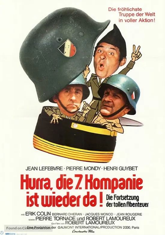 On a retrouv&egrave; la 7e compagnie - German Movie Poster