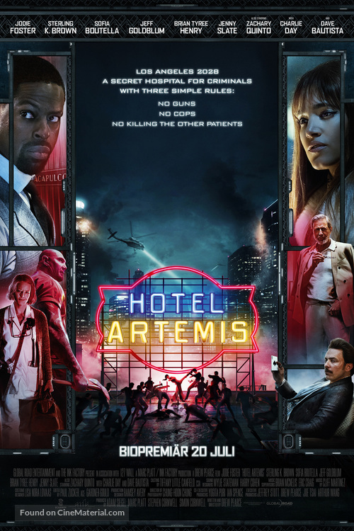 Hotel Artemis - Swedish Movie Poster