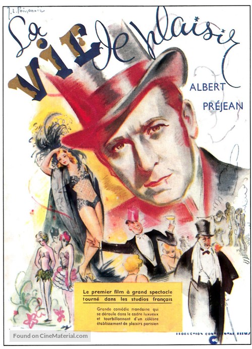La vie de plaisir - French Movie Poster