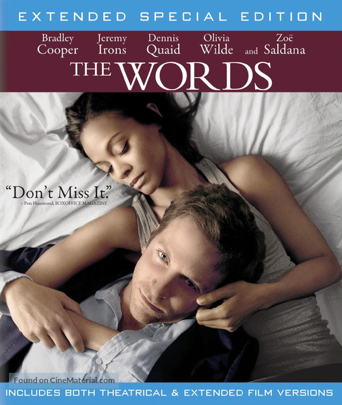 The Words - Blu-Ray movie cover