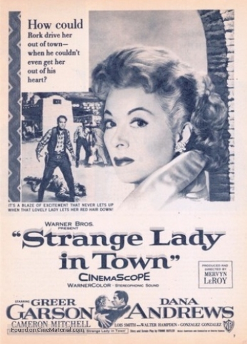 Strange Lady in Town - poster