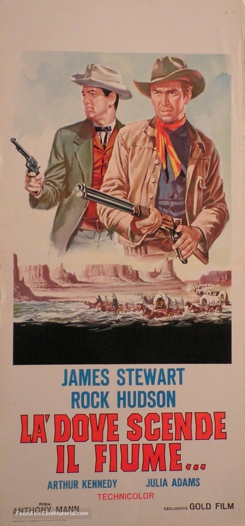 Bend of the River - Italian Movie Poster
