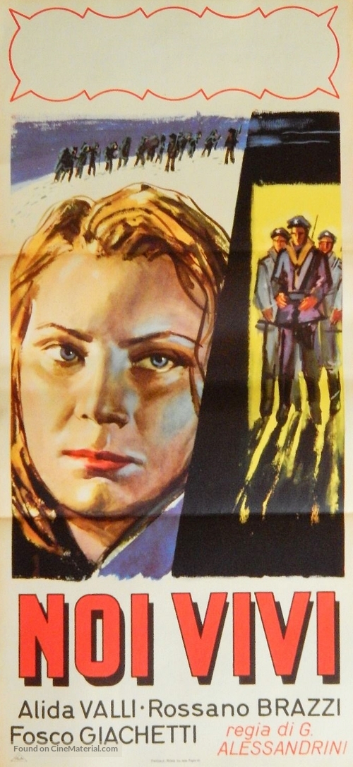 Noi vivi - Italian Movie Poster
