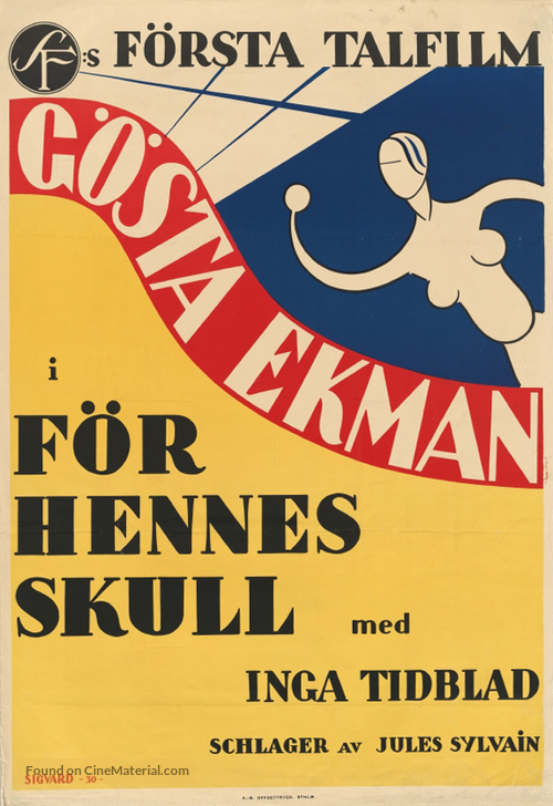 F&ouml;r hennes skull - Swedish Movie Poster