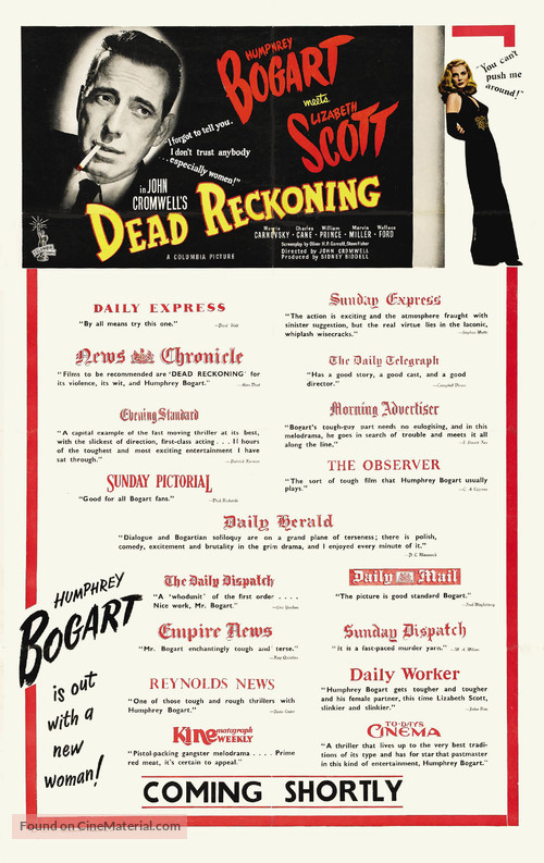 Dead Reckoning - British Movie Poster