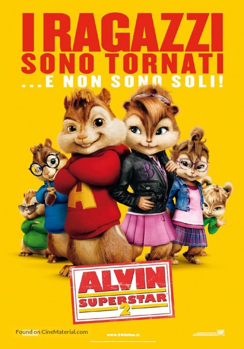 Alvin and the Chipmunks: The Squeakquel - Italian Movie Poster