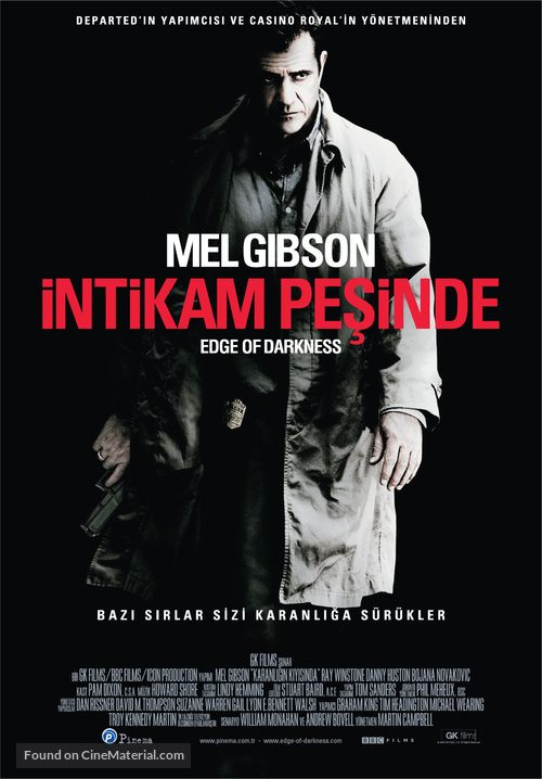 Edge of Darkness - Turkish Movie Poster